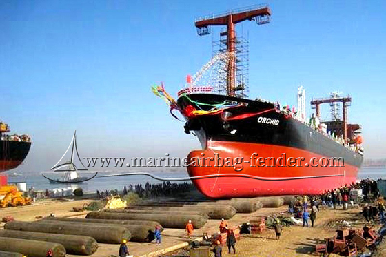 품질  Black Customized Ship Launching Airbag Lifting And Moving Marine Rubber Airbag 공장