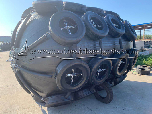 맞춤형 Pneumatic Gum Fender Inflated Type For Marine Vessels BV 인증